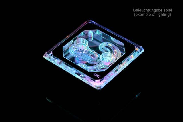 CPU Water Block Alphacool Eisblock XPX Aurora Edge - Acryl Black Digital RGB 