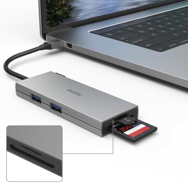 USB-C Hub, 6 Ports, HAMA-200110 