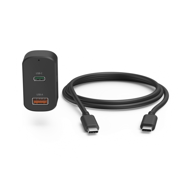 Зарядно за лаптоп за кола HAMA, USB-C, (PD), 5-20 V/ 65 W, 200018 