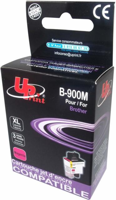 Ink cartridge UPRINT LC900, BROTHER, Magenta 