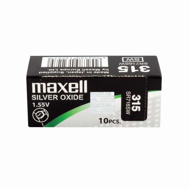 Button Battery Silver MAXELL SR716 SW 1.55V / 315 / 