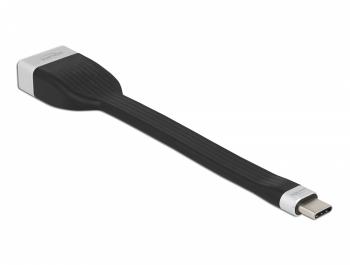 Delock FPC Flat Ribbon Cable USB Type-C to DisplayPort (DP Alt Mode) 4K 60 Hz 13.5 cm