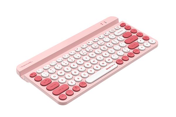 Wireless Keyboard A4TECH FBK30, Bluetooth & 2.4G, Raspberry, Smartphone Cradle 