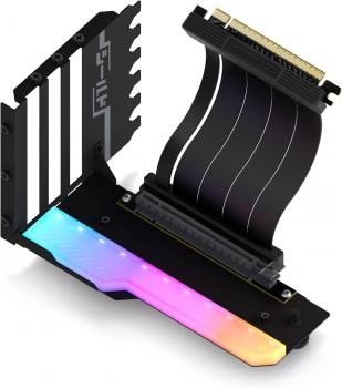 Брекет за вертикален монтаж на GPU EZDIY-FAB RGB PCIe 4.0 Riser Cable 90°