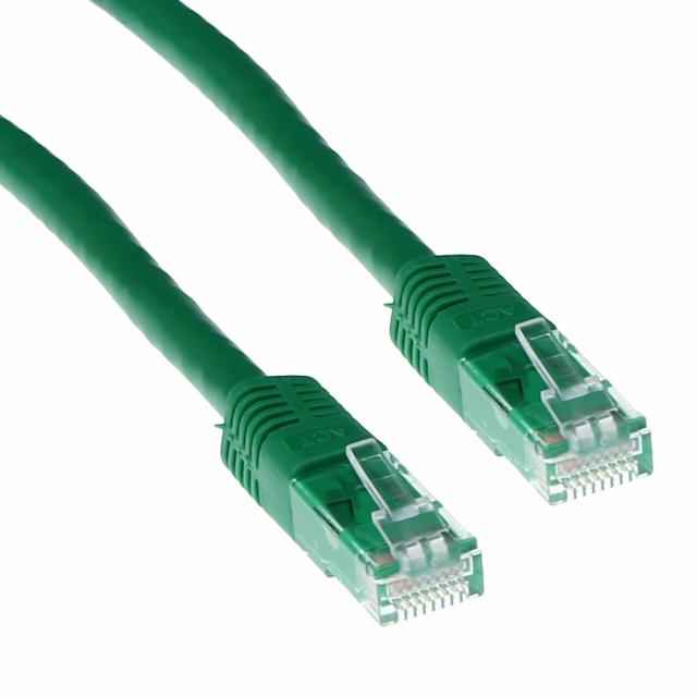 Green 7 meter U/UTP CAT6 patch cable with RJ45 connectors 