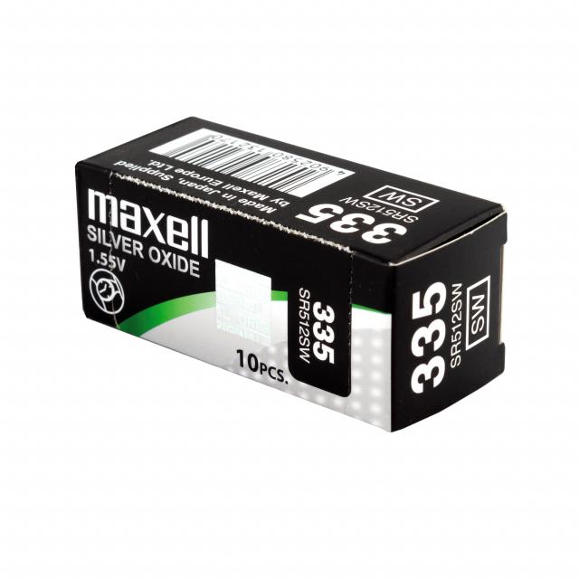 Бутонна батерия сребърна MAXELL SR512 SW /335  1.55V 