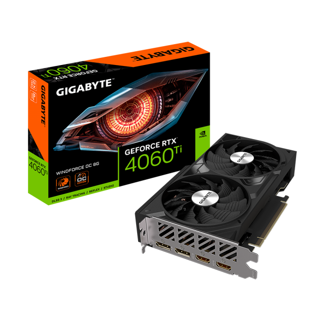 Видео карта GIGABYTE RTX 4060 TI WF OC 8GB GDDR6 