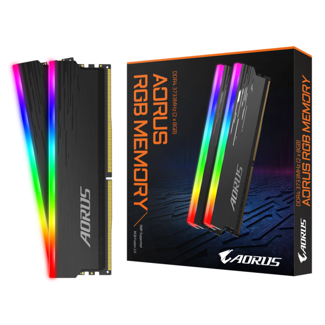 Памет Gigabyte AORUS RGB 16GB DDR4 (2x8GB) 3733MHz CL18-22-22-42 