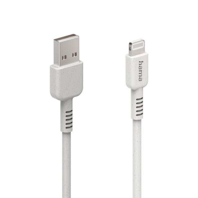 Hama "Eco" Charging Cable, USB-A - Lightning, 1 m, 187283 