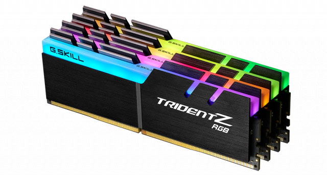 Памет G.SKILL Trident Z RGB 64GB(4x16GB) DDR4 3600MHz F4-3600C17Q-64GTZR 