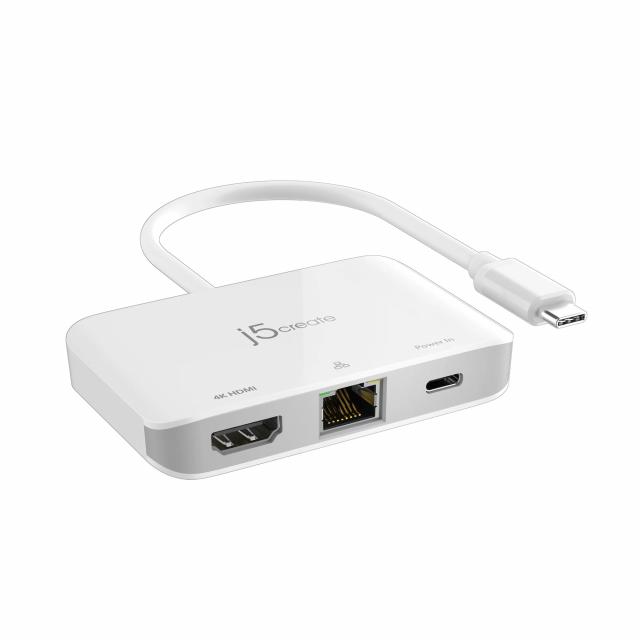 j5create USB-C to 4K HDMI Ethernet Adapter hub 