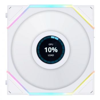 Fan Lian Li UNI FAN TL Reverse LCD 120mm - White