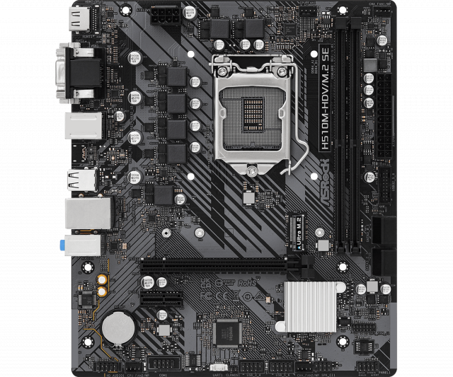 Дънна платка ASRock H510M-HDV/M.2 SE, LGA1200, DDR4, mATX 