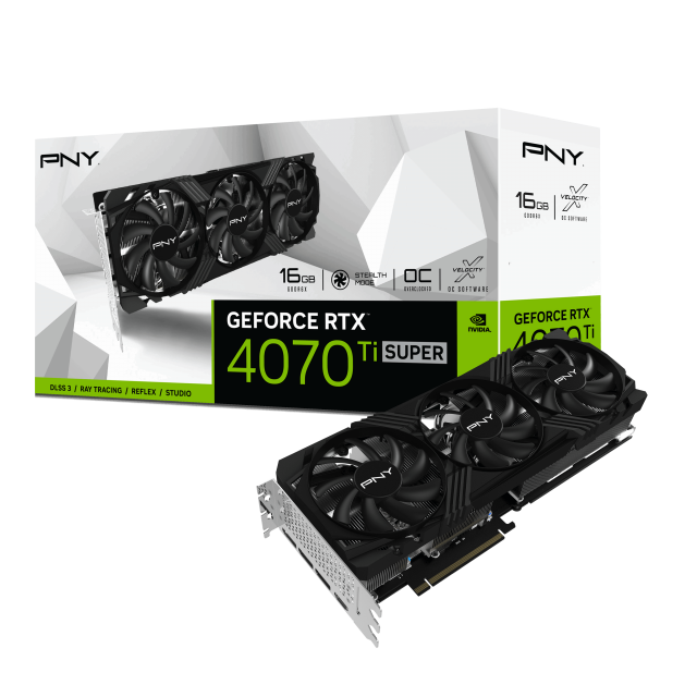 Видео карта PNY RTX 4070 TI SUPER VERTO 16GB OC GDDR6X 