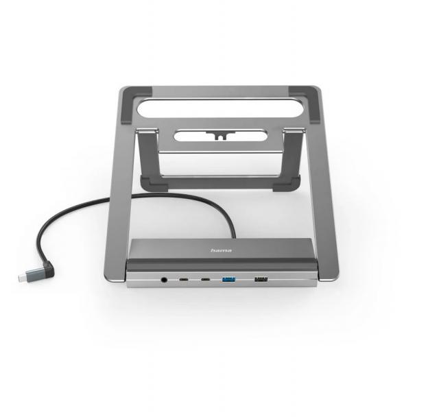 Докинг станция Hama "Connect2Office Stand" USB-C, Стойка за лаптоп, 12 порта 