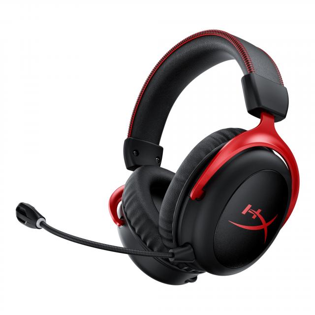 Геймърски слушалки HyperX, Cloud II, Безжични, Микрофон, Черно/Червено 