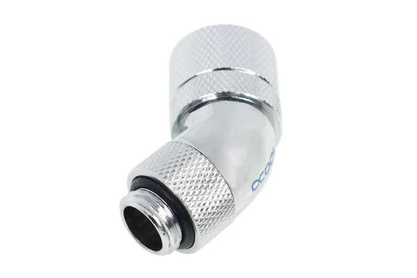 Alphacool HF 13/10 compression fitting 45° revolvable G1/4, Chrome 