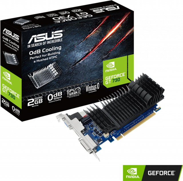 Видео карта ASUS GeForce GT 730 2GB GDDR5 