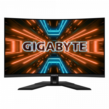 Gaming Monitor Gigabyte M32QC-EK, 31.5" inch VA 1500R, QHD, HDR, 170hz, 1 ms, KVM