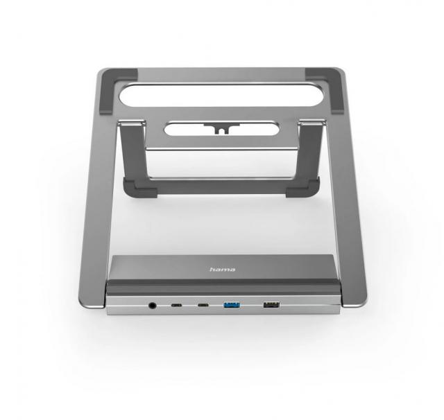 Докинг станция Hama "Connect2Office Stand" USB-C, Стойка за лаптоп, 12 порта 