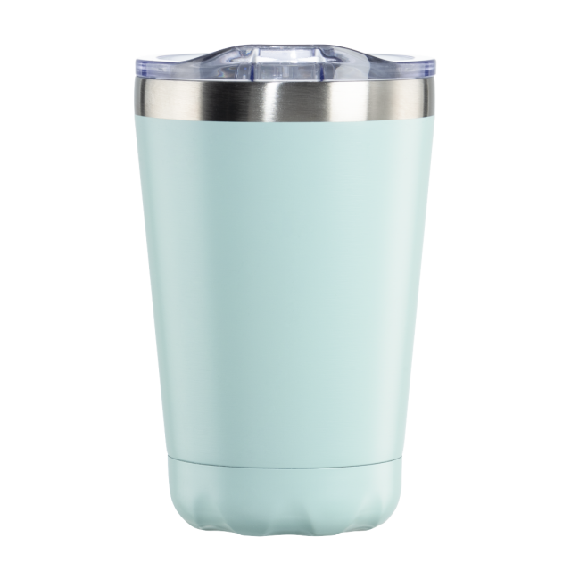 Xavax Thermal Mug, 270 ml, Insulated Mug To Go with Drinks Opening, pastel blue 