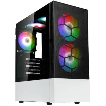 Case Kolink Observatory MX Mesh ARGB TG Mid-Tower, Black/White