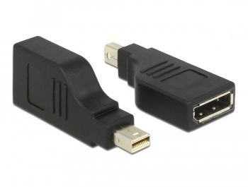 Delock Adapter mini DisplayPort 1.2 male > DisplayPort female 4K 90°