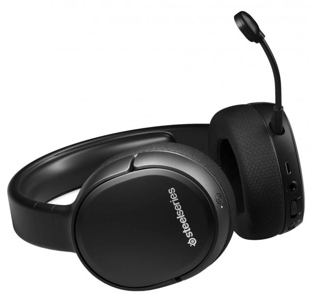 Геймърски слушалки SteelSeries Arctis 1 Wireless, Черно 
