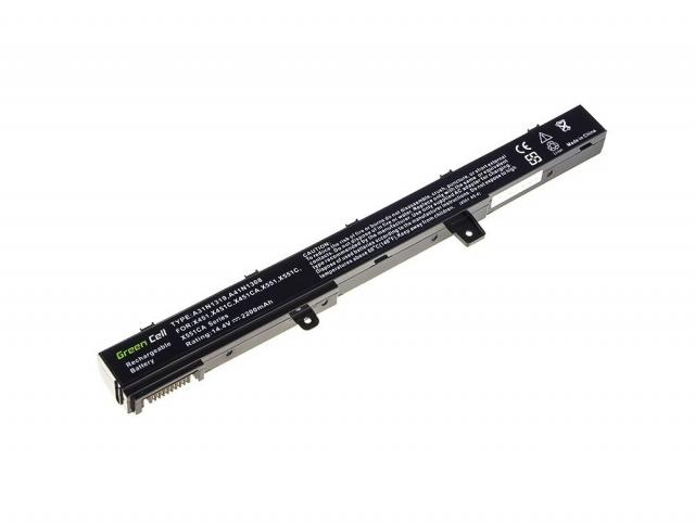 Laptop Battery for R508 R556LD R509 X551 X551C X551M X551CA X551MA X551MAV  A31N1319 14.8V 2200mAh GREEN CELL 