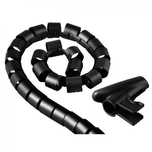 Cable Bundle Tube Easy Cover, 2.5 m, 20 mm, black