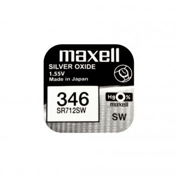 Бутонна батерия сребърна MAXELL SR712 SW 1.55V  / 346