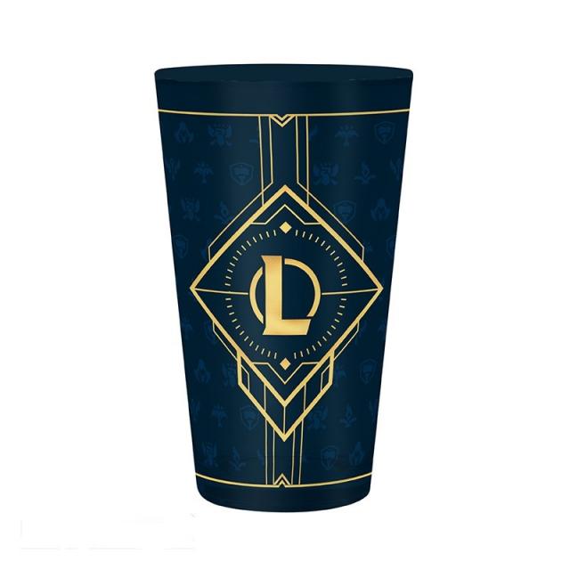 Чаша ABYSTYLE LEAGUE OF LEGENDS Large Glass Hextech logo 