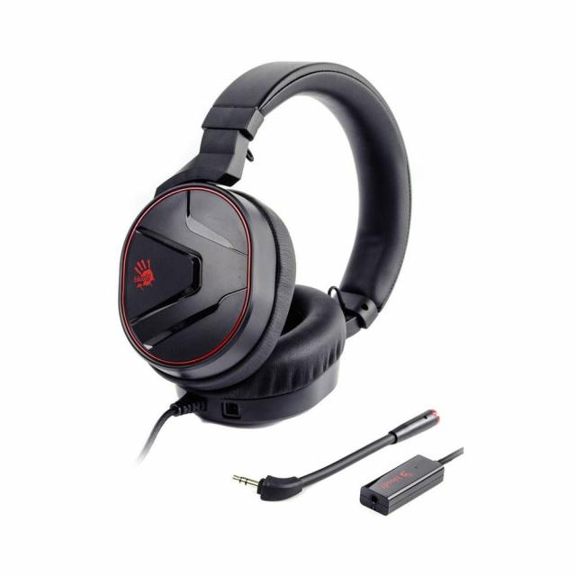 Gaming Earphone A4TECH Bloody G600I, Microphone,black and red 