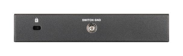 Суич D-Link DGS-1100-05PDV2, 5 портов 10/100/1000 Gigabit Smart Switch,PoE, управляем 