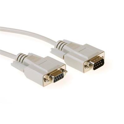 Cable ACT AK2309, 10m Serial 1:1 connection 9 pin D-sub male - 9 pin D-sub female 