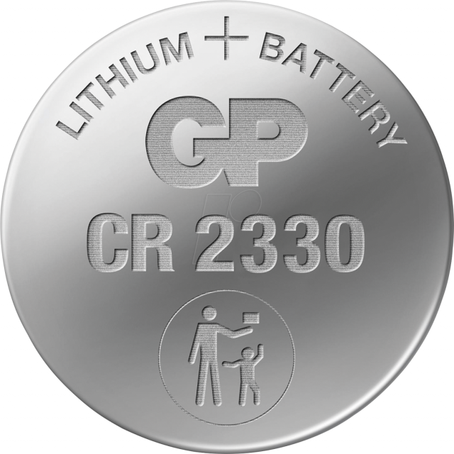 Lithium Button Battery GP CR-2330 3V  1 pcs in blister /price for 1 battery/ 