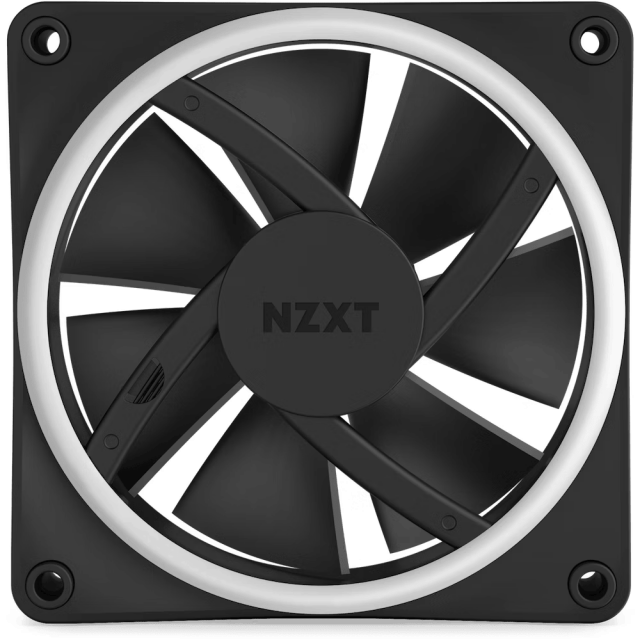 Вентилатор NZXT F120 RGB Duo, Черен 