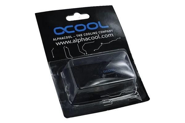 Alphacool HF L-connector 90° - G1/4 revolvable - 2x inner thread, Black matte 