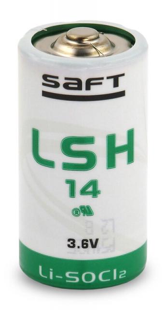 Lithium thionyl battery 3,6V 5.8Ah  C, R14, LSH14, LS26500  STD  SAFT 