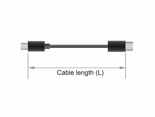 Кабел Delock, DisplayPort мъжко - DisplayPort мъжко, 3.0м, 8K 60 Hz, Черен 