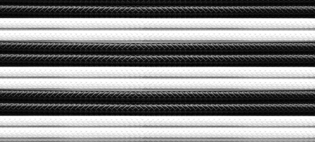 Комплект оплетени кабели Cooler Master, Бяло/Черни 