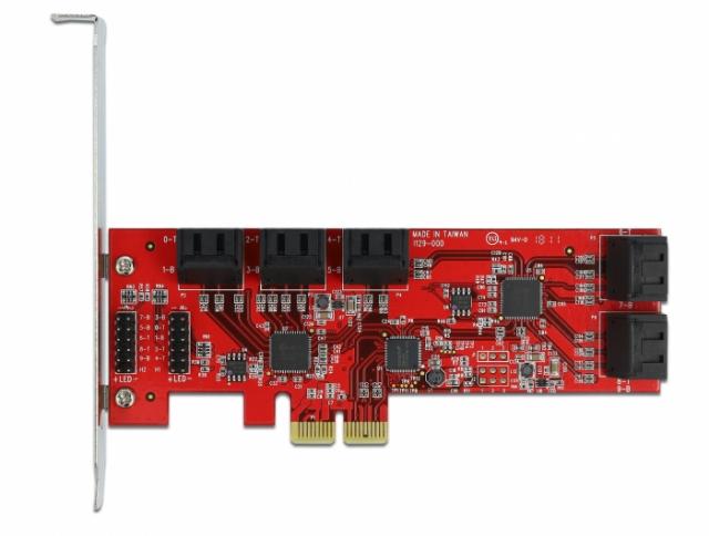 Контролер Delock SATA PCI Express Card - 10 ports 