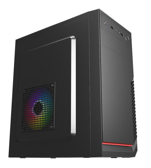 Case FSP CST120 mATX, Mini Tower, Black