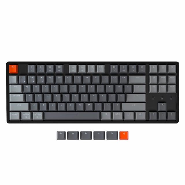 Mechanical Keyboard Keychron K8 Aluminum Hot-Swappable TKL Gateron Optical Brown Switch RGB LED ABS 