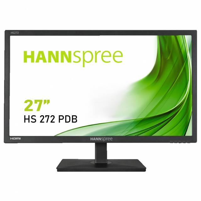 Монитор HANNSPREE HS272PDB, WQHD, Wide, 27 inch, 60Hz, HDMI, DP, Черен 