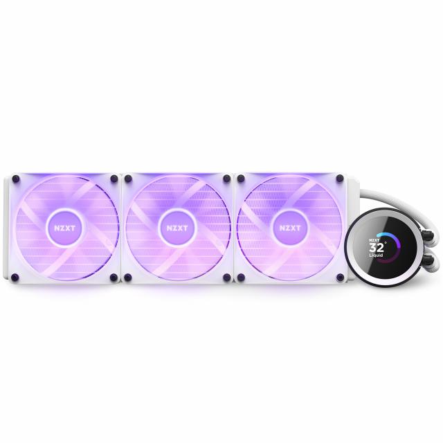 AIO Liquid Cooler NZXT Kraken 360 RGB White, LCD Display 