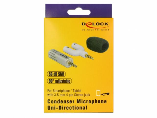 Delock Microphone for Smartphone / Tablet, 65893 