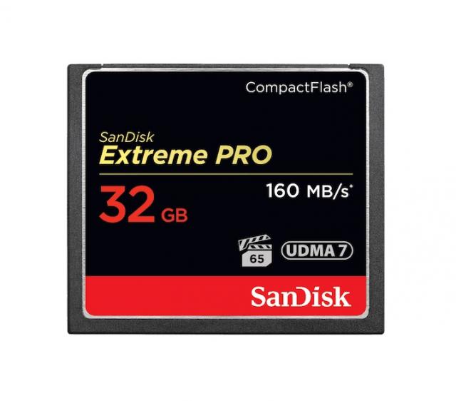 Memory card SANDISK Extreme PRO, CompactFlash, 32GB  