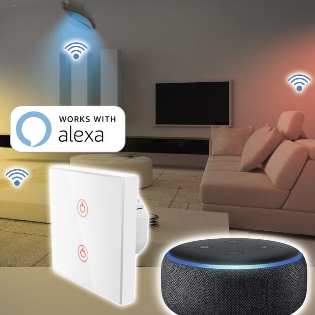 HAMA Wi-Fi смарт ключ за стена, Amazon Alexa, 176551 