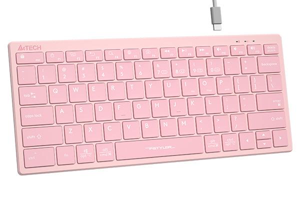 Безжична клавиатура A4TECH FBX51C FSTyler, розово 